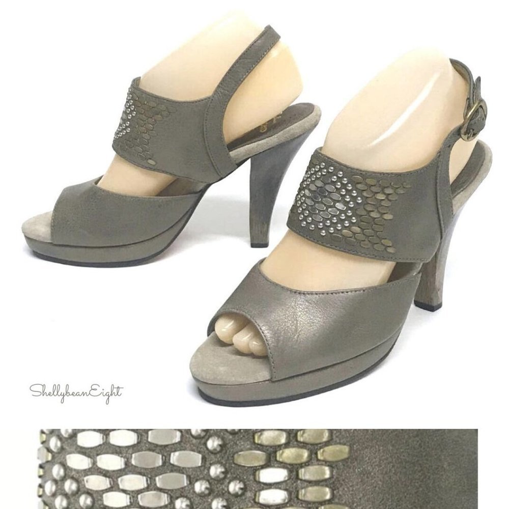 CALLEEN CORDERO Free People Sundance ORO Heels 7.5